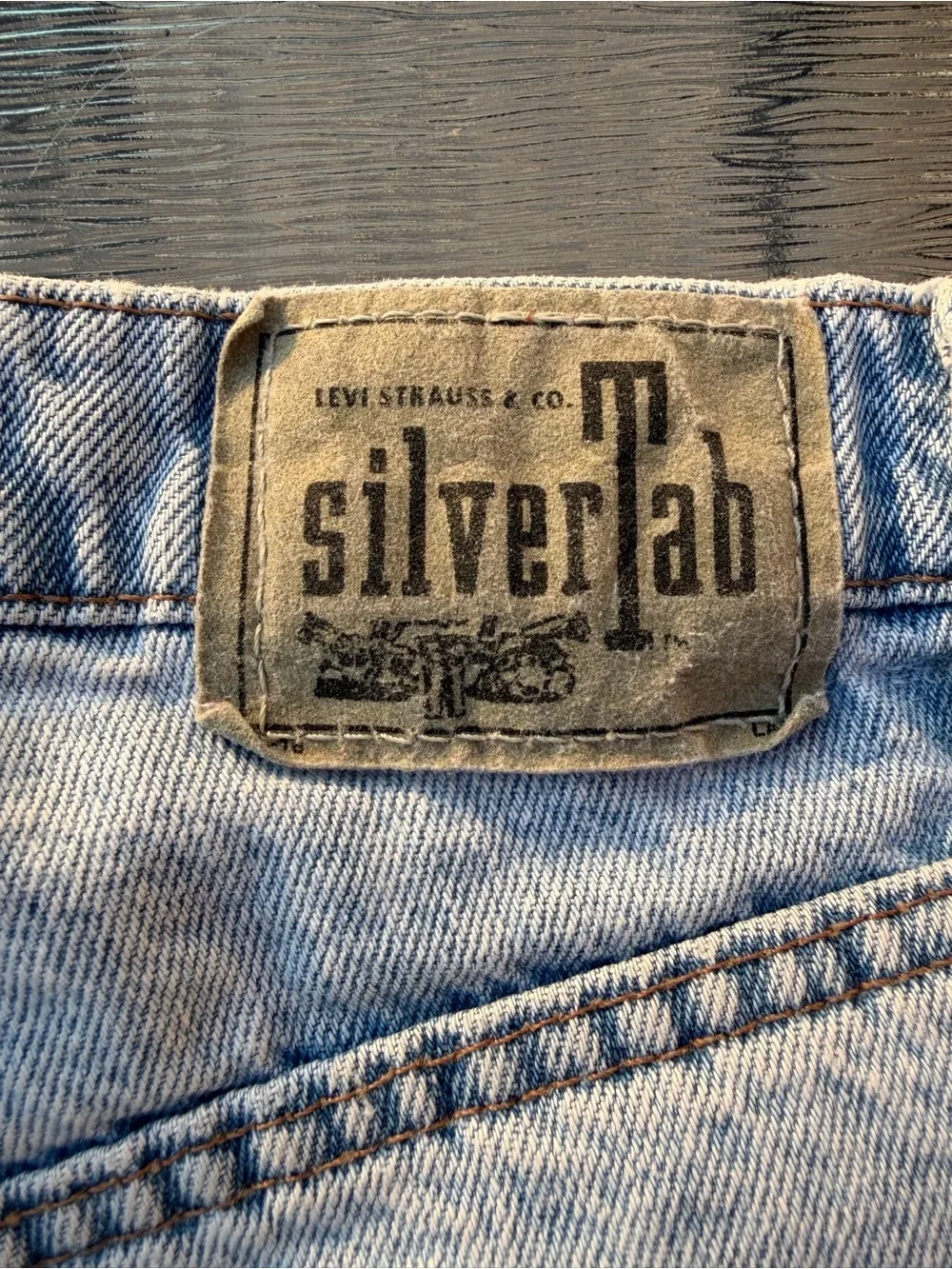 Vintage 90s Levis SilverTAB Denim Jean Shorts Mens Sz 32 Blue Loose Fit USA Y2K